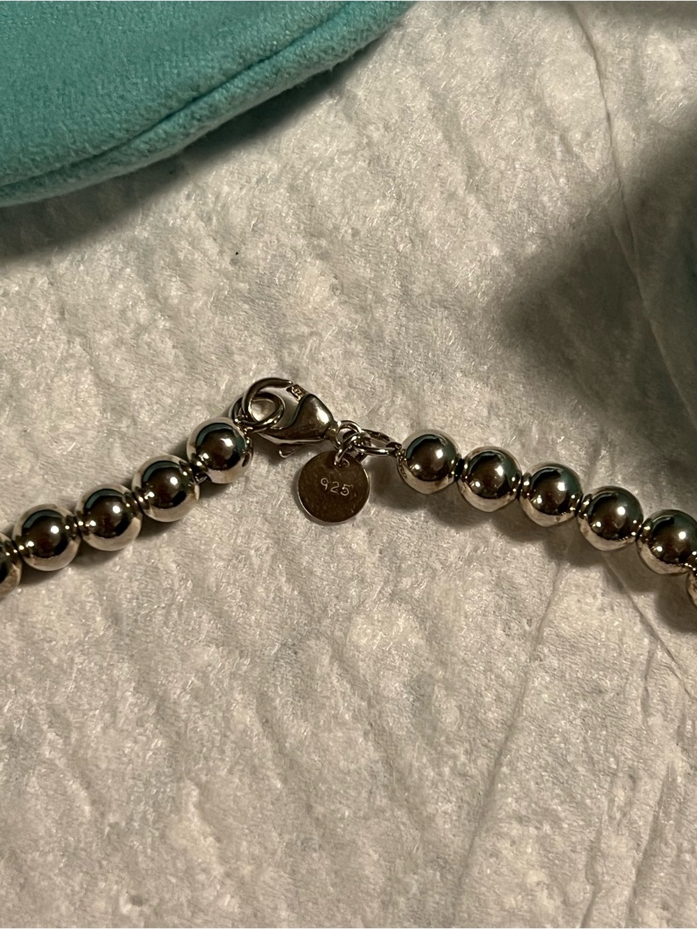 Tiffany & Co. Metallic Hematite Bead Necklace with Tiffany Blue Box - Picture 5 of 8